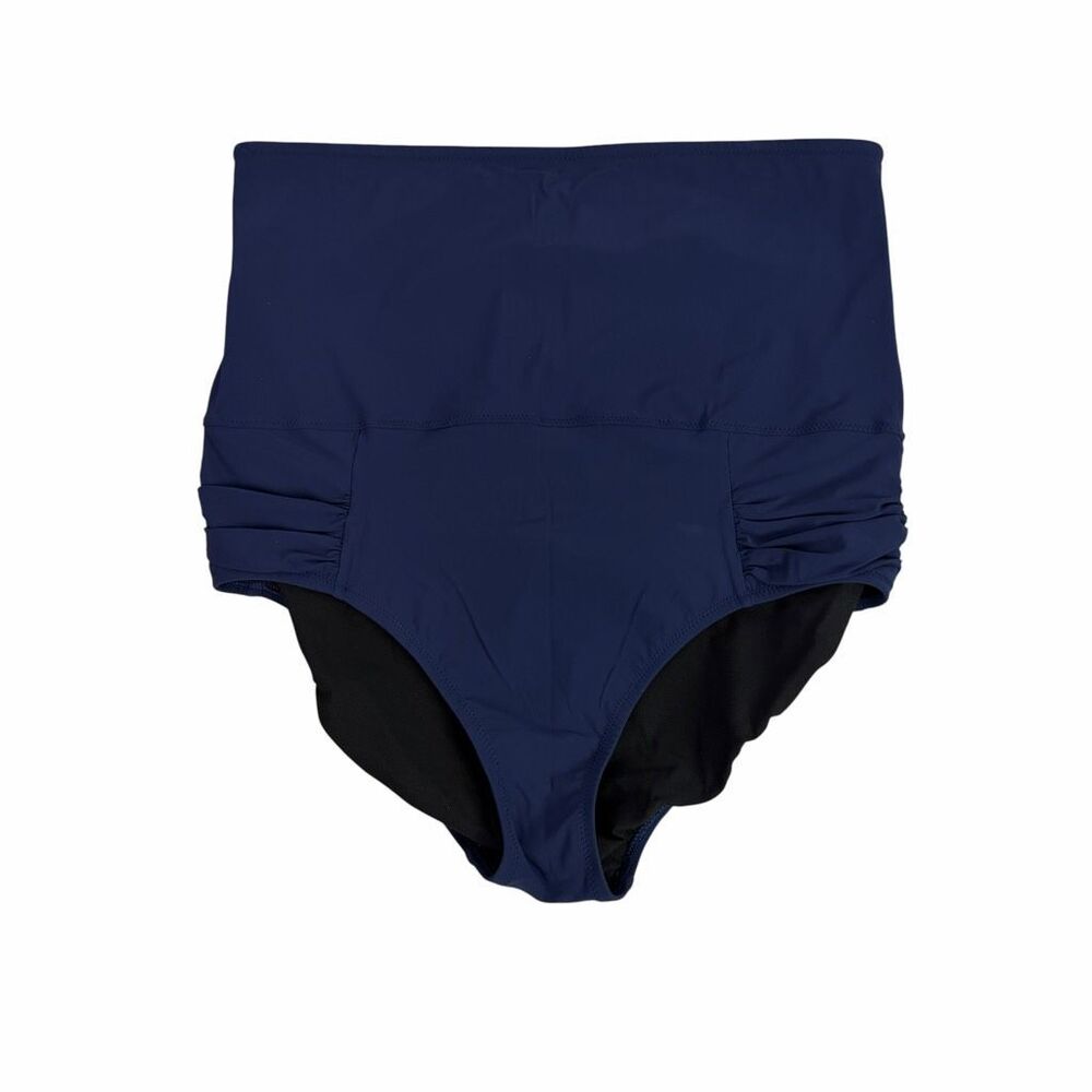 Lands End Blue High Waist Swim Bottom 20W